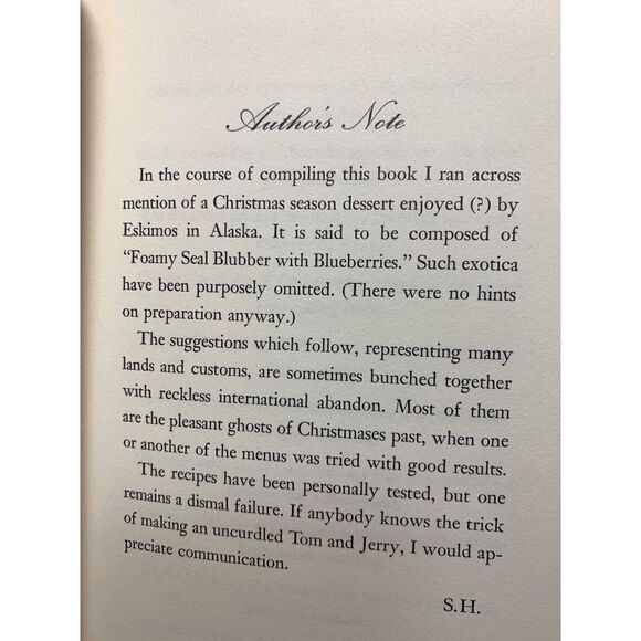 The Twelve Days of Christmas Cookbook Suzanne Huntley 5x9.5" - Picture 3 of 9